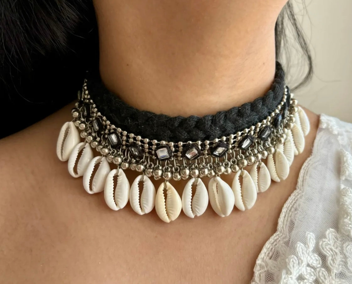 Black Cowri Choker