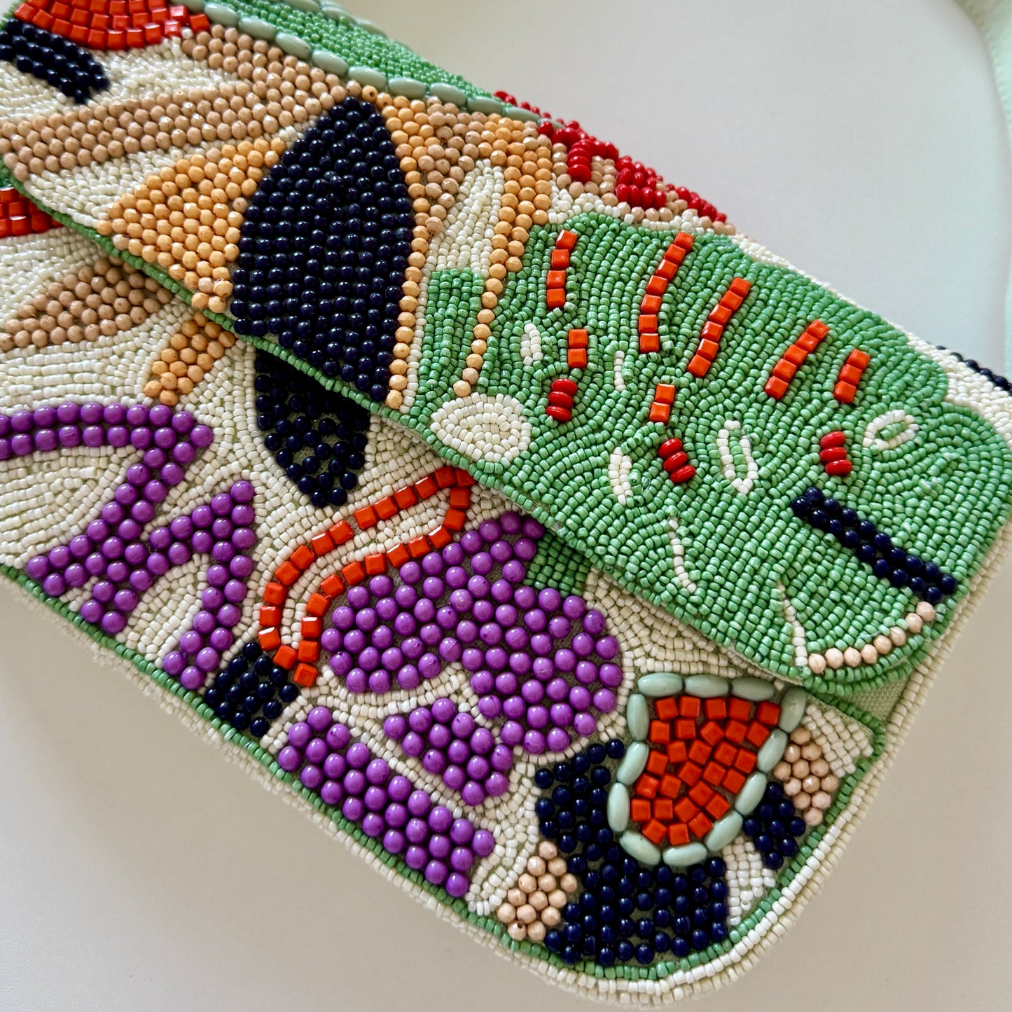 Beaded Shoulder Bag: Coral Reefs