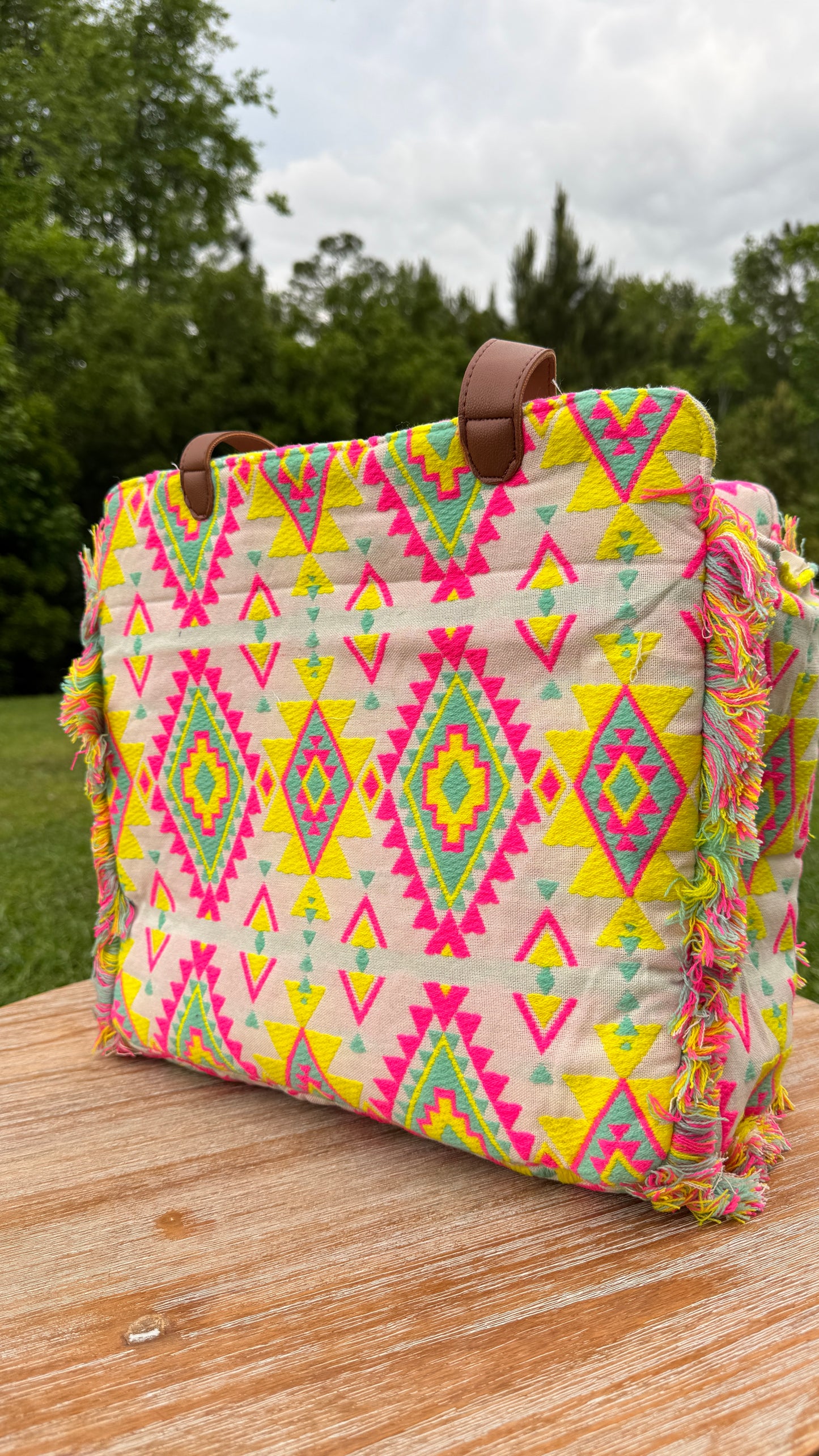 Aztec Pattern Tote