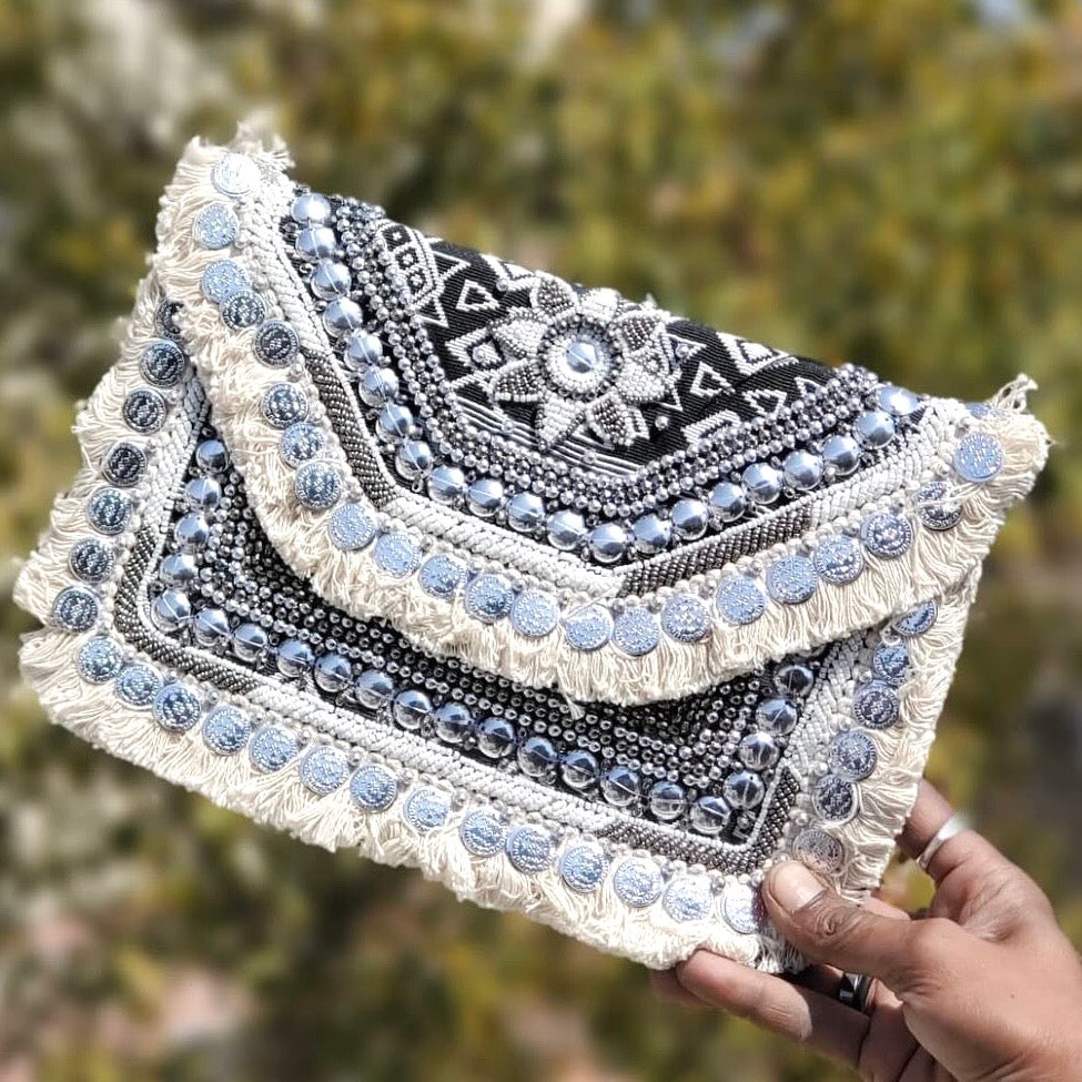 B. Mini Multi Color Tribal Clutches