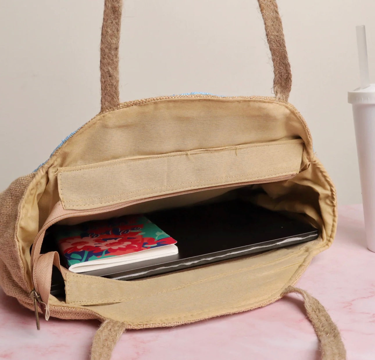 A. Mandala Tote: Red