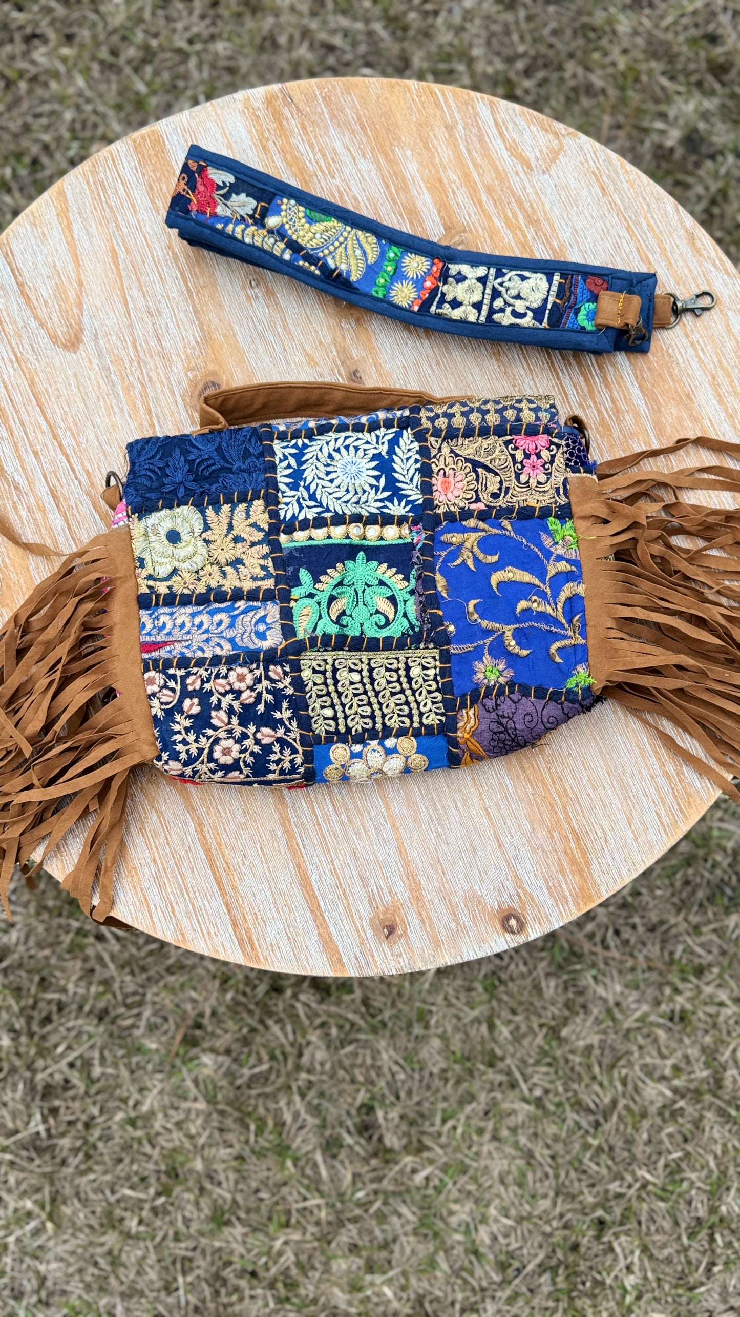 E. Bhanjara Bag: Royal Blue