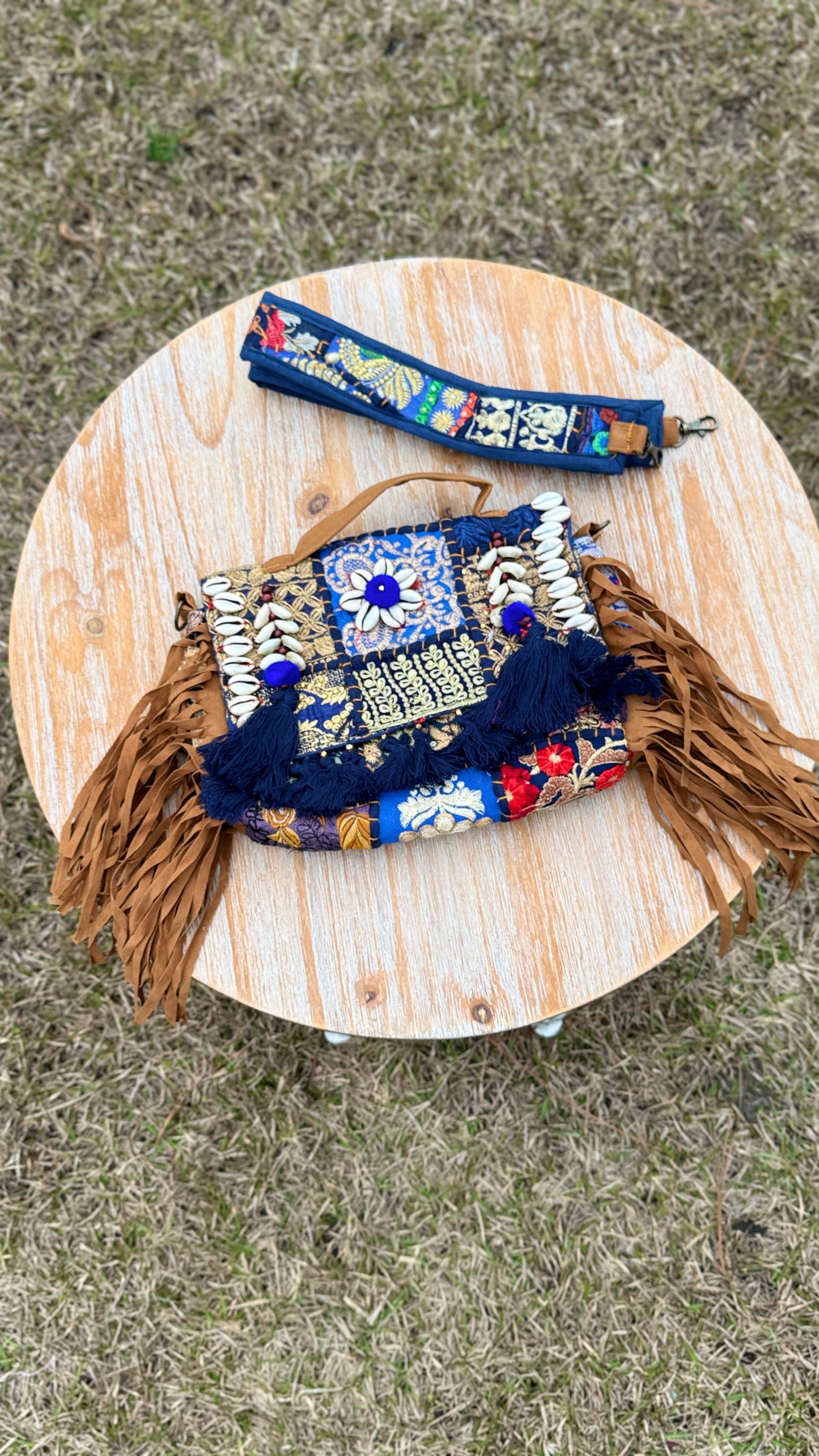 E. Bhanjara Bag: Royal Blue