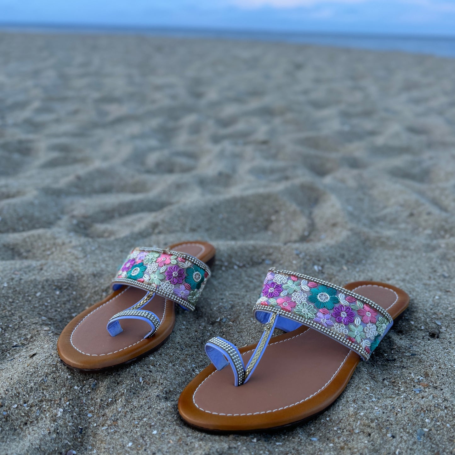 Floral Kohlhapuri (Flip Flops)