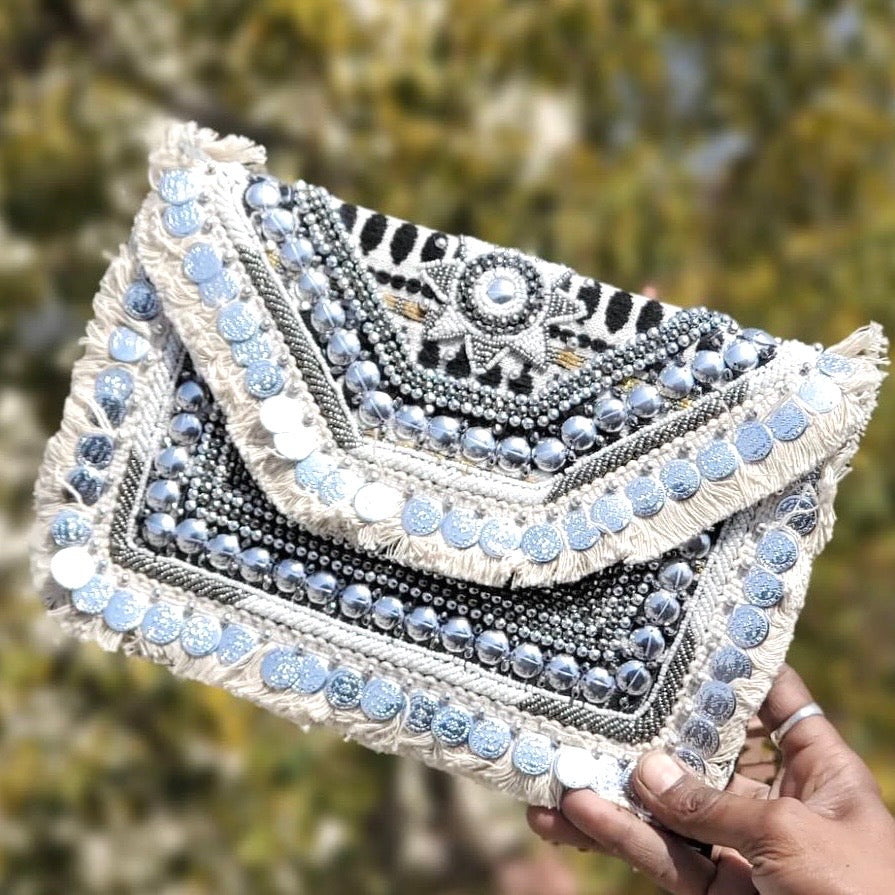 B. Mini Multi Color Tribal Clutches