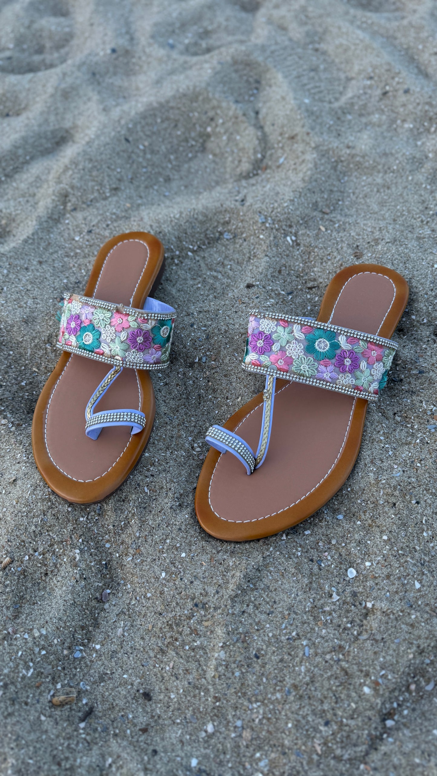 Floral Kohlhapuri (Flip Flops)