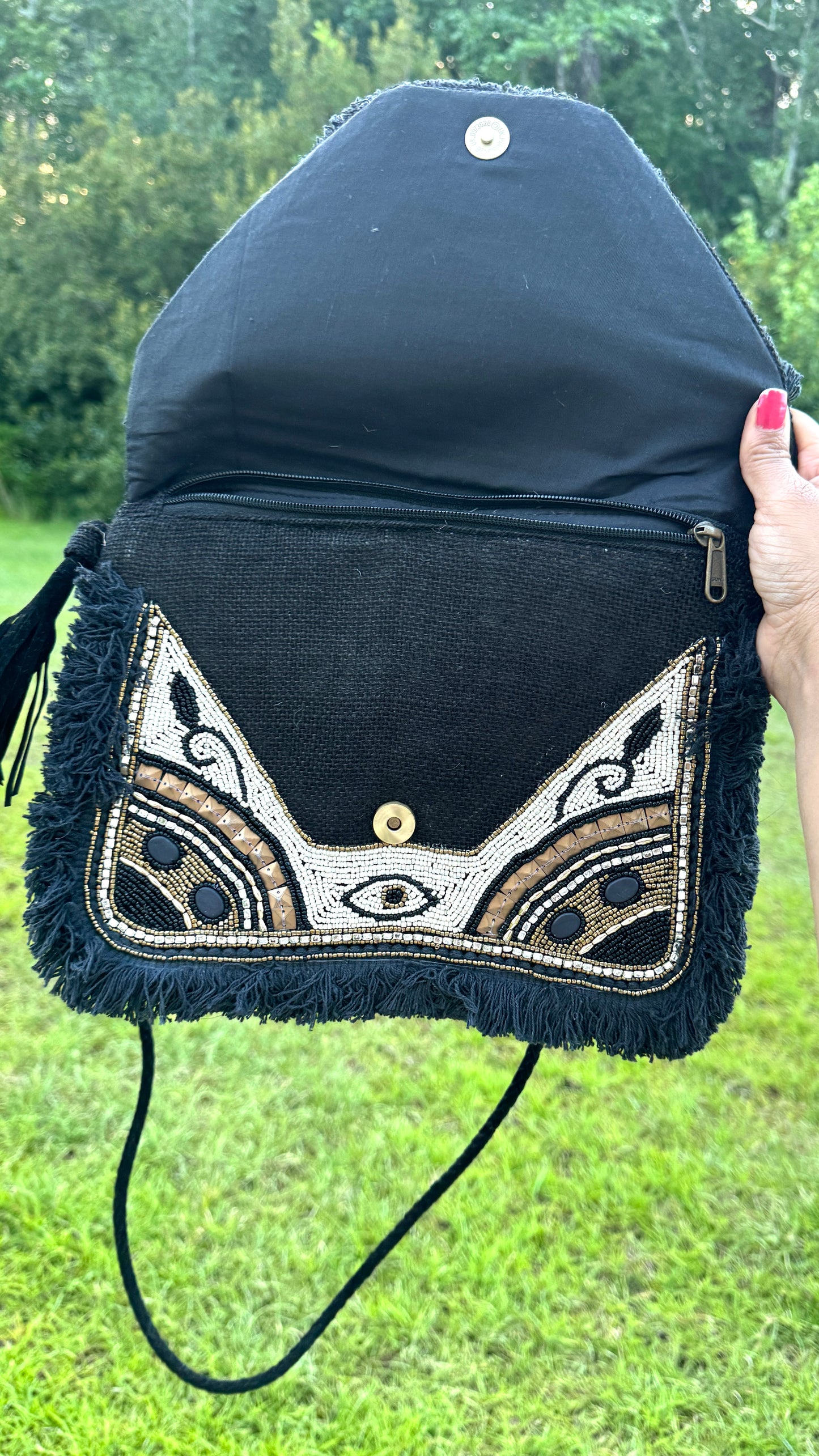 B. Evil Eye Hamsa Clutch