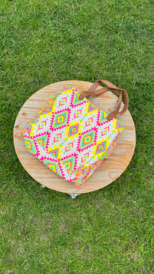 Aztec Pattern Tote