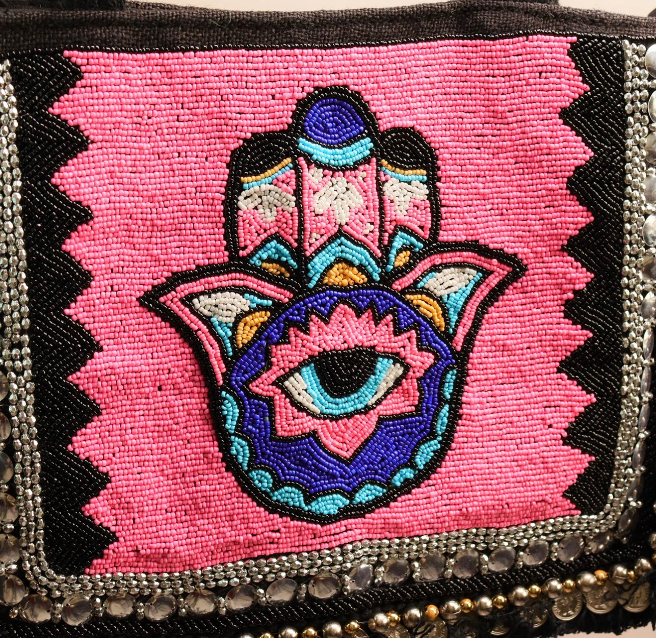 Pink Hamsa Tote