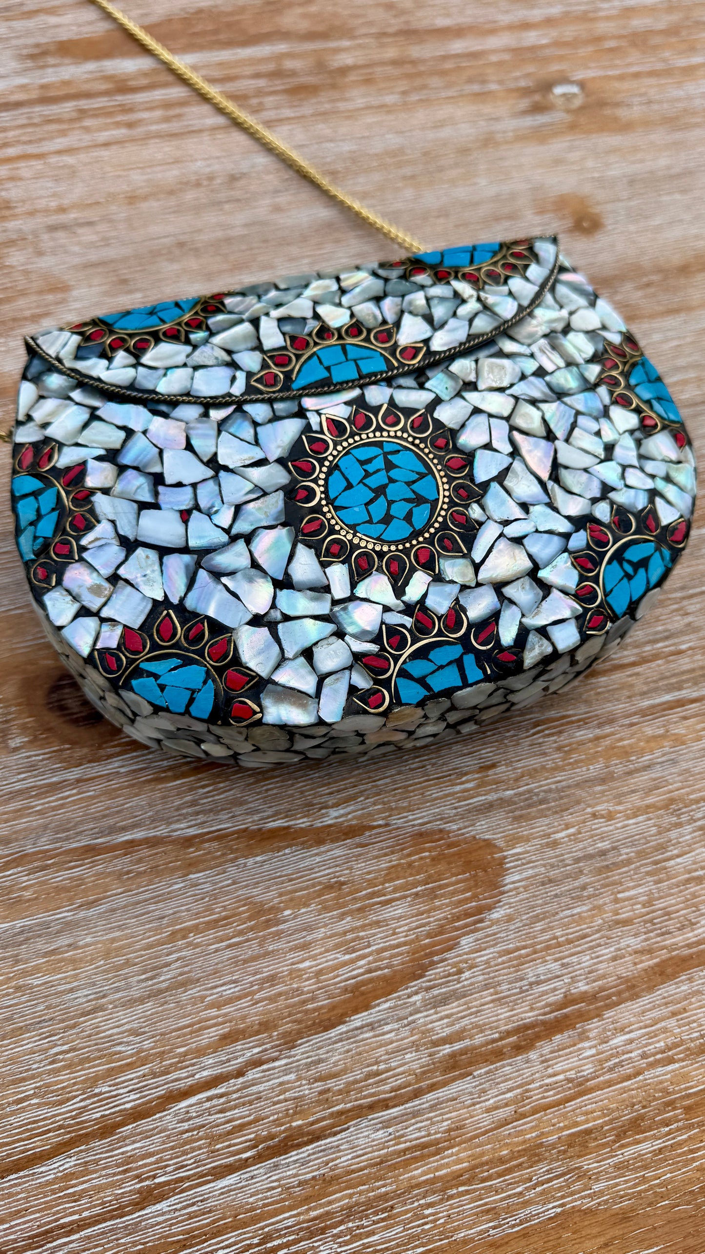 Mother of Pearl Mosaic Bags