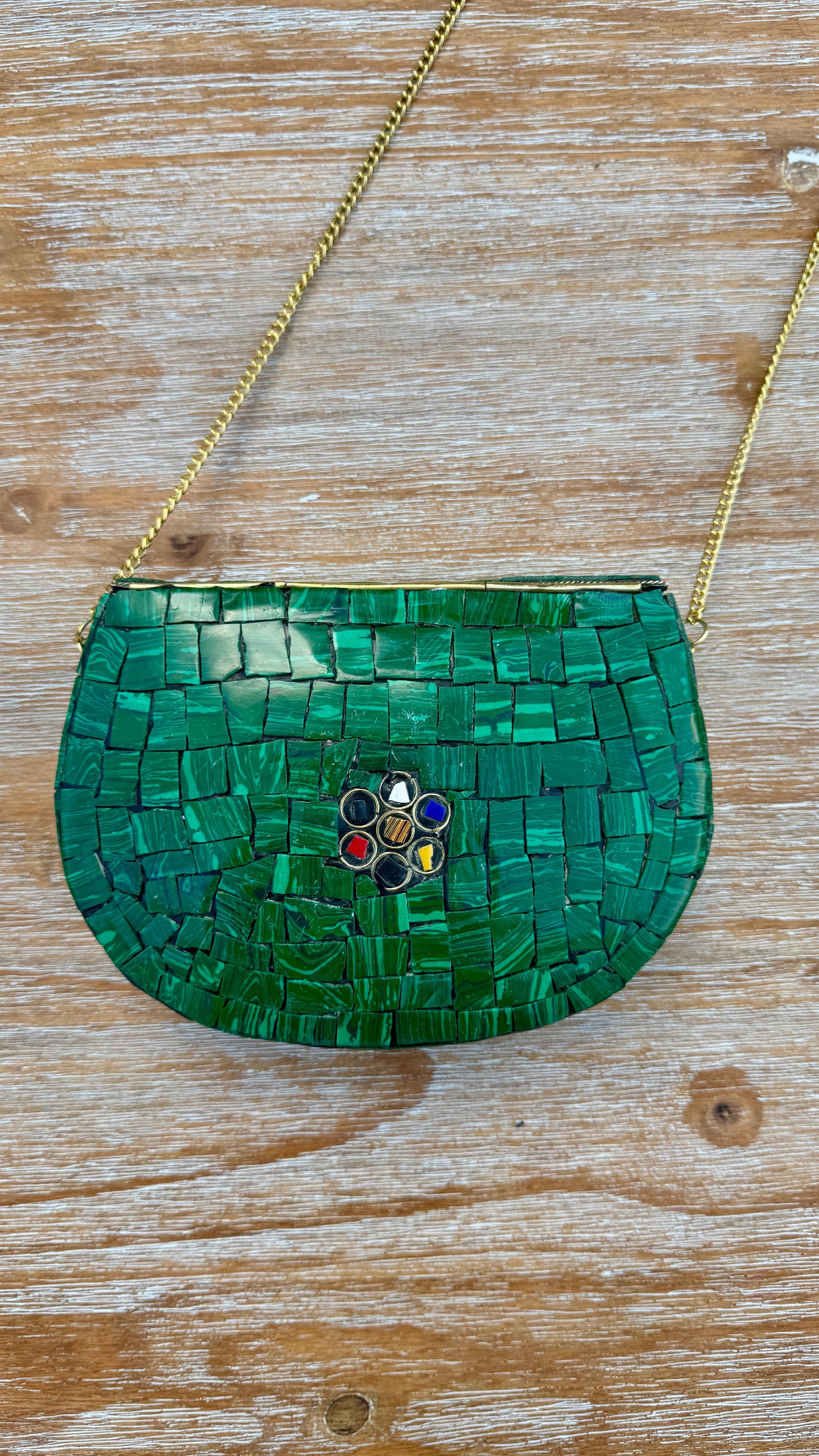 Malachite Mosaic Bag