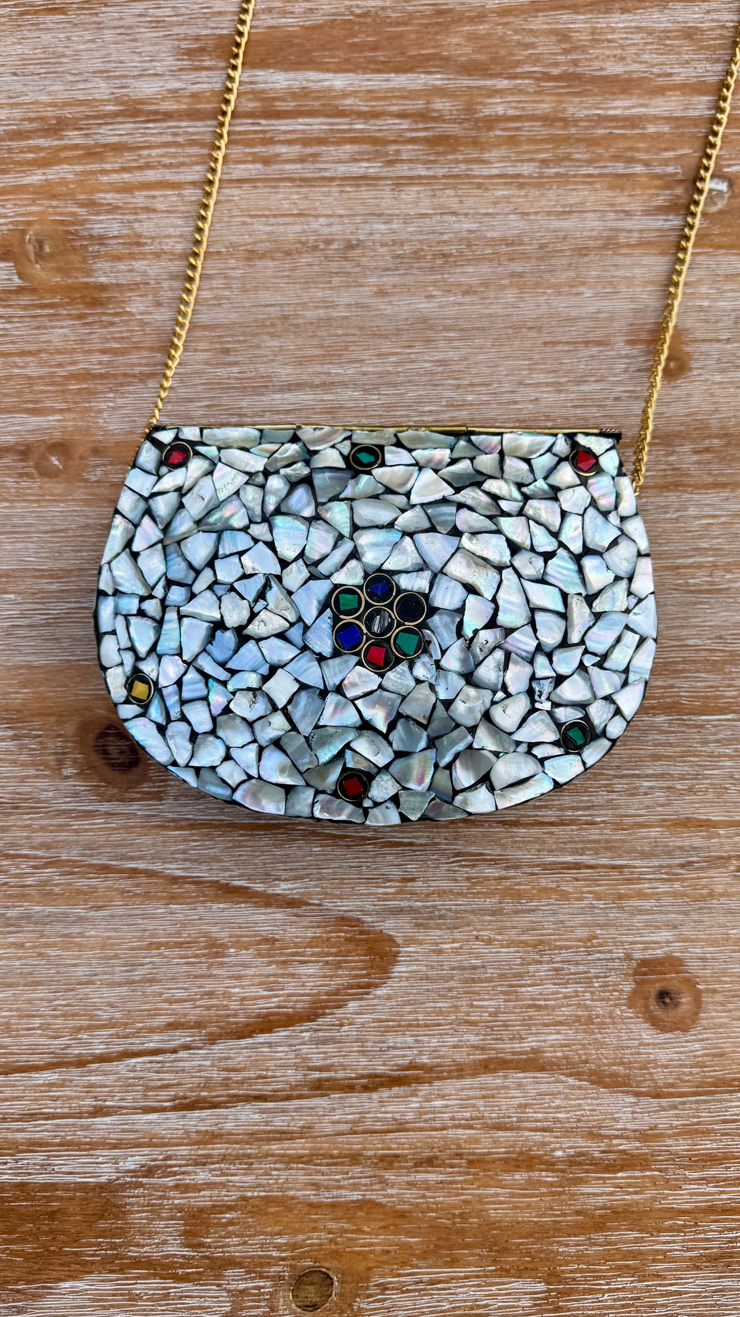 Mother of Pearl Mosaic Bags