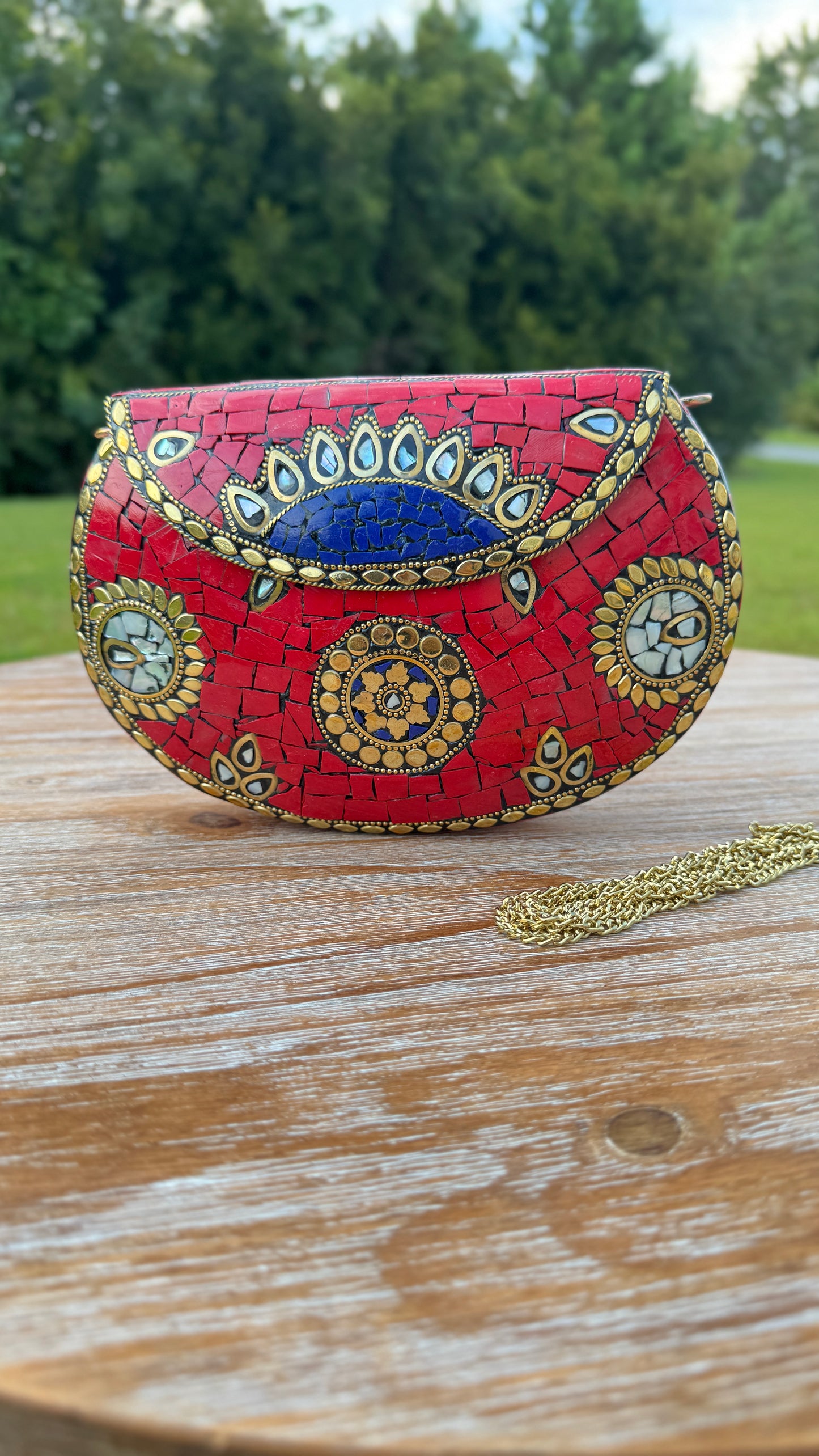 2. Red Metal Bag