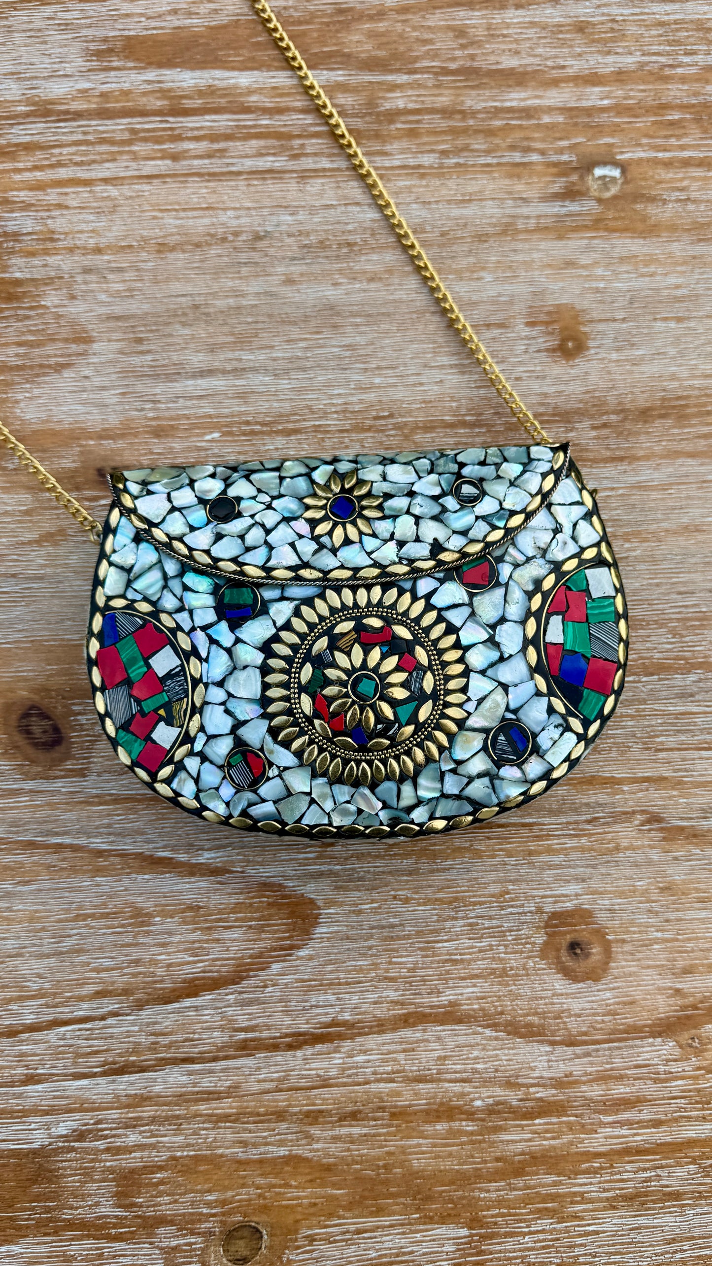 Mother of Pearl Mosaic Bags