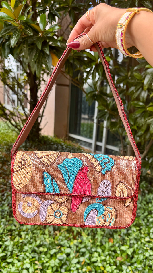 Coastal Collage Shoulder Bag