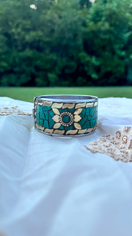 Green & Gold Tibetan Handcuff