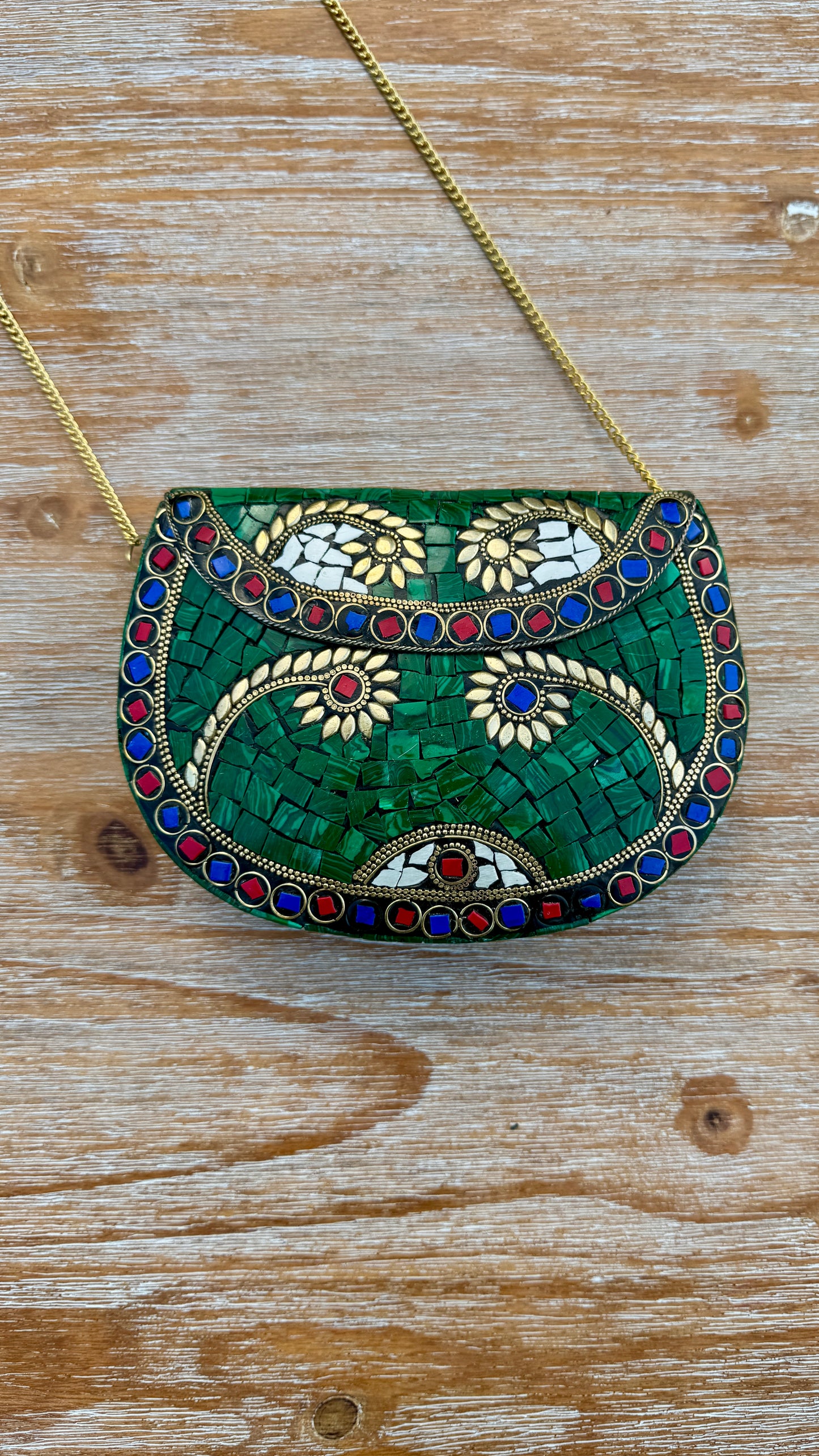 Malachite Mosaic Bag