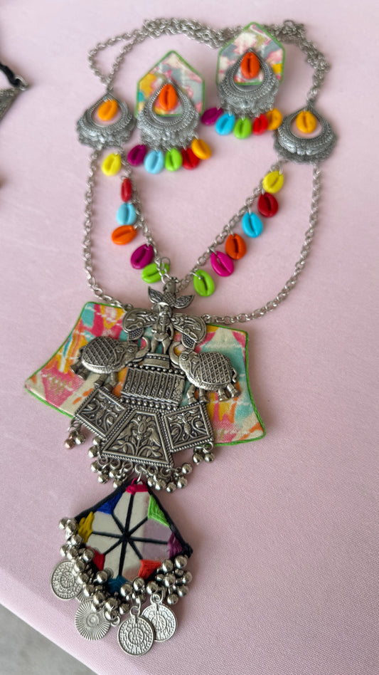 Multi Long Pendant Necklace