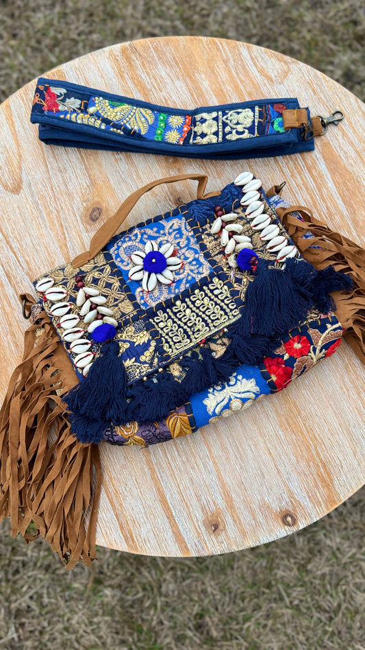 E. Bhanjara Bag: Royal Blue