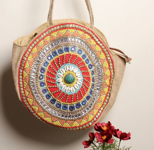 Mandala Tote: Red