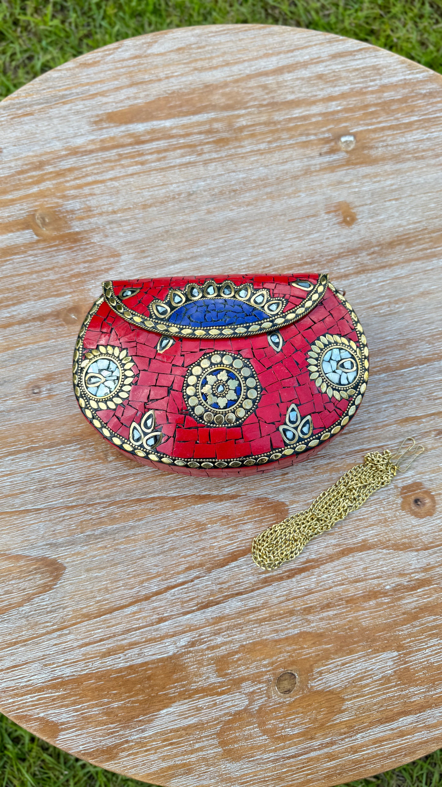 2. Red Metal Bag