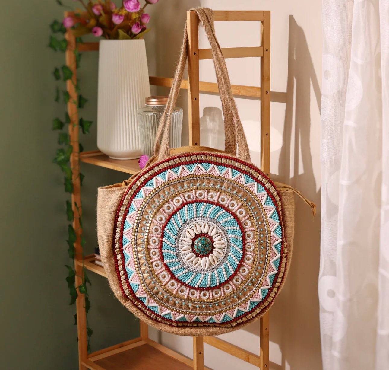 Mandala Tote: Blue